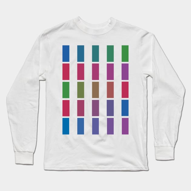 color palette Long Sleeve T-Shirt by PSCSCo